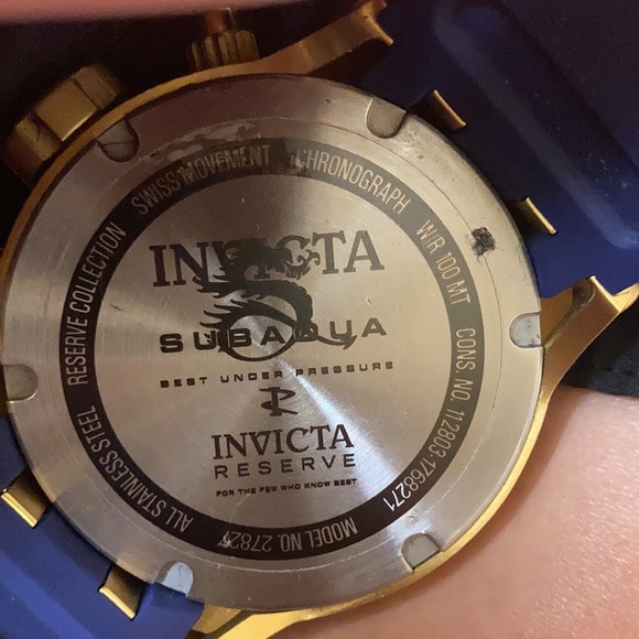 Invicta Reserve Watch. 100 meters. Water resistant.